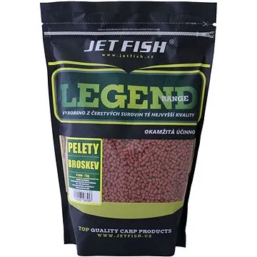 Jet Fish Pelety Legend Broskev 4mm 1kg (10069806)