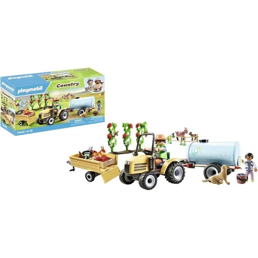 PLAYMOBIL® 71442 Traktor s přívěsem a nádrží na vodu