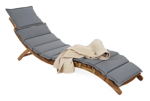 Dřevěné zahradní lehátko LUX s poduškou
