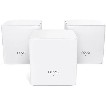 Tenda Nova MW5c (3ks) WiFi Mesh Gigabit router AC1200 Dual Band, MU-MIMO, Beamforming, GWAN, GLAN, S (MW5c (3-pack))