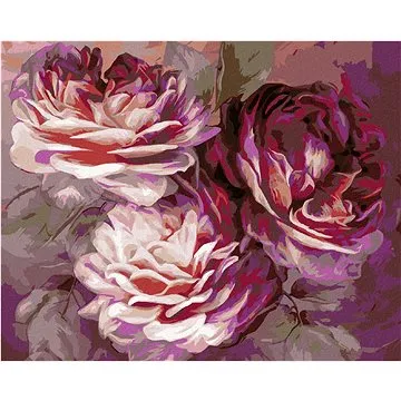 Zuty - Malování podle čísel - TŘI RŮŽE (CAROL CAVALARIS), 80x100 cm, vypnuté plátno na rám (HRAmmb05267nad)