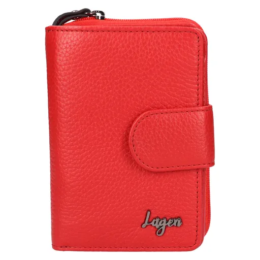 Dámská kožená peněženka Lagen Berid - červená