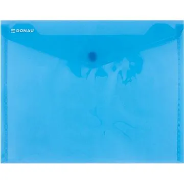 DONAU plastové, zakládací, s drukem, C5, transparentně modrá, 1 ks (8547001PL-10)