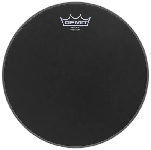 Remo 12" Emperor Black Suede