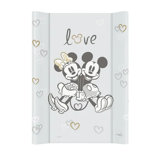 CEBA BABY Podložka přebalovací s pevnou deskou COMFORT (50x70) Disney Minnie & Mickey Grey