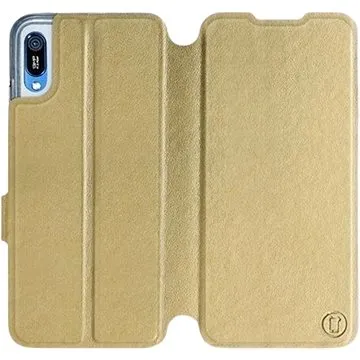 Flipové pouzdro na mobil Huawei Y6 2019 v provedení  Gold