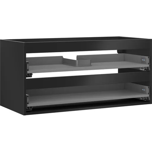 MEXEN Box-A skříňka pro umyvadlo 100, 2 zásuvky, černá mat 91AX0-1000-470-2-71