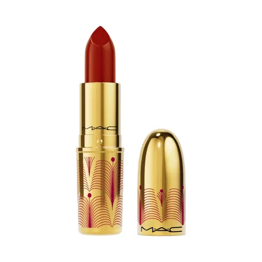 MAC Cosmetics Rtěnka Gift of Gold (Frost Lipstick) 3 g Regal Red