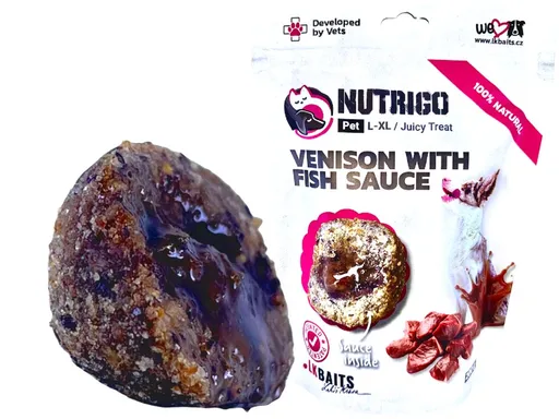 LK Baits Pet Pamlsek Nutrigo Dog Zvěřina s rybí omáčkou - L-XL 200g,LK Baits Pet Pamlsek Nutrigo Dog Zvěřina s rybí omáčkou - L-XL 200g