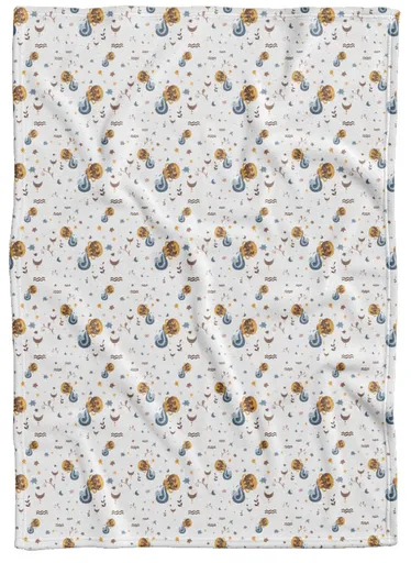 Deka Znamení watercolor Vodnář (21.1. - 20.2.) (Podšití beránkem: NE)