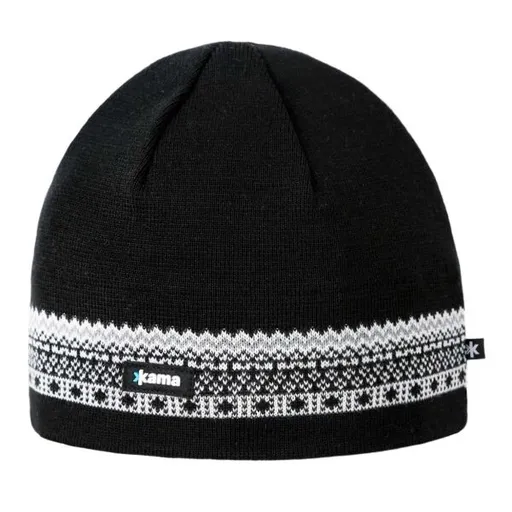 Kama MERINO Zimní čepice, černá, velikost