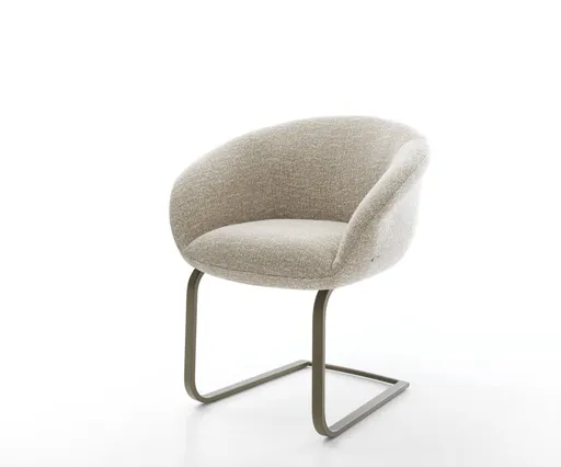 Jídelní židle Vinka-Flex s područkami látka Měkký béžová