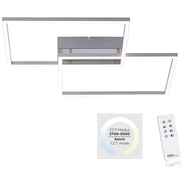 Leuchten Direkt 14017-55 - LED Stmívatelné stropní svítidlo IVEN 2xLED/20W/230V + dálKové ovládání (116159)