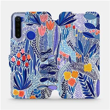 Flip pouzdro na mobil Xiaomi Redmi Note 8T - MP03P Modrá květena (5903516765386)