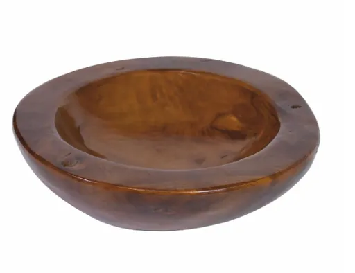 Dekorativní teaková mísa Ø 30 cm, hnědá