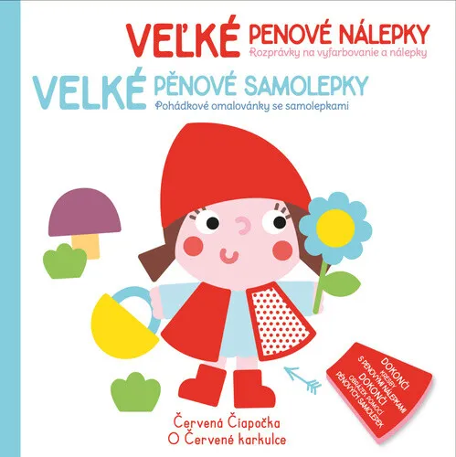 Velké pěnové samolepky O Červené karkulce