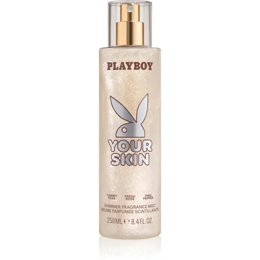 Playboy Your Skin tělový sprej se třpytkami pro ženy 250 ml