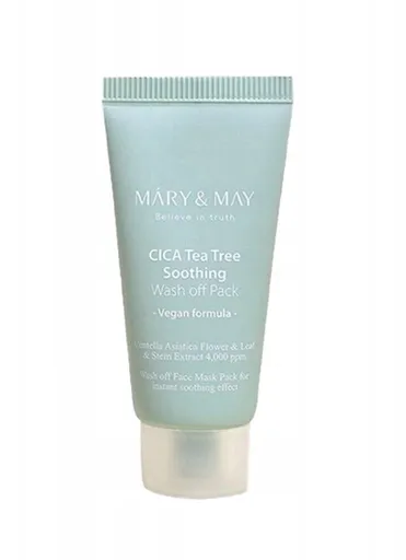 MARY & MAY Pleťová maska Cica Tea Tree Soothing Wash Off Pack 30 g