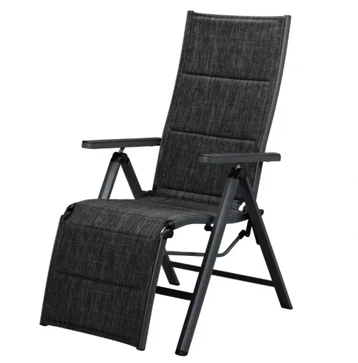 CountrySide Hliníkové skládací polohovací křeslo Houston HG-05717 antracit