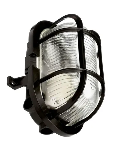 Light Impressions Deko-Light stropní a nástěnné přisazené svítidlo - Syrma Oval, 1x max. 42 W E27, černá 731168