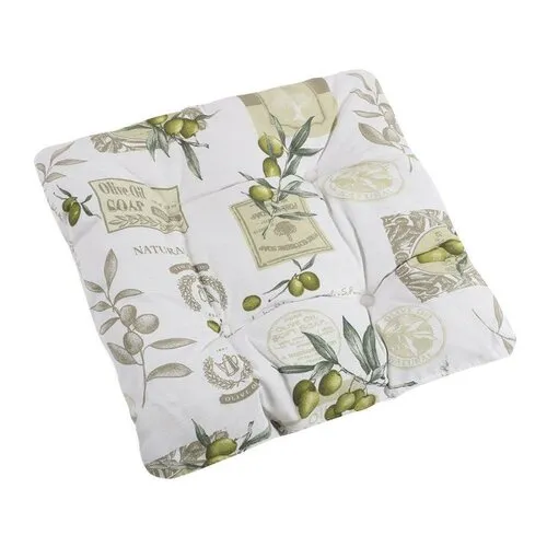 Bellatex Sedák prošívaný Ema Oliva, 40 x 40 cm