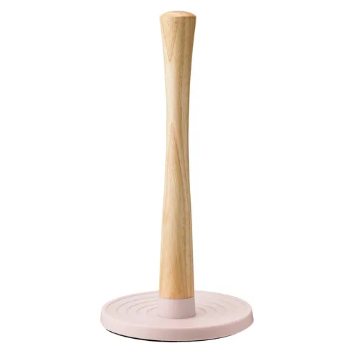Držák na kuchyňské utěrky ROLL-IT 30 cm, růžová, plast / dřevo, RIG-TIG
