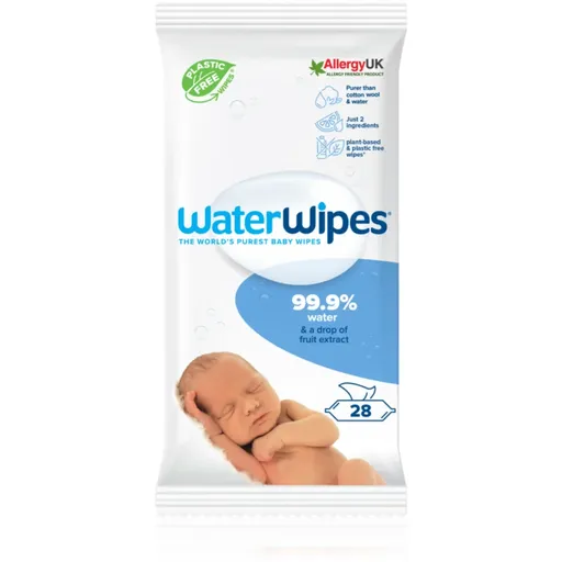 WaterWipes Water Wipes Baby Wipes dětské jemné vlhčené ubrousky 28 ks