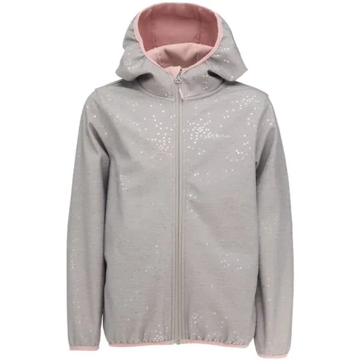 Lewro ZULI Dívčí softshellová bunda, šedá, velikost 116-122