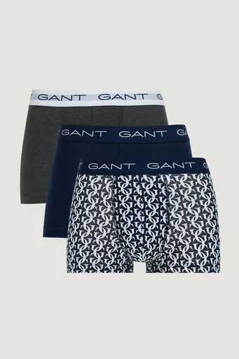 SPODNÍ PRÁDLO GANT MONOGRAM PRINT TRUNK 3-PACK GB MARINE