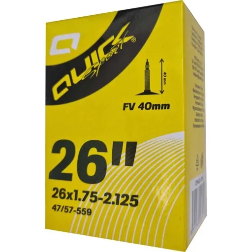 Quick FV26 x 1.75-2.125 40mm Cyklistická duše, černá, velikost