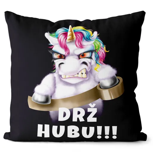 Polštář Drž hubu (Velikost: 40 x 40 cm)