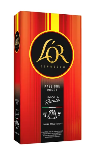 L'OR Espresso Passione Rossa Imola Ristretto kávové kapsle 10 ks