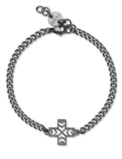 S'Agapõ Nadčasový pánský náramek z oceli Rebel SRB15