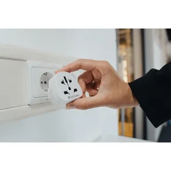 Verbatim WTEU-02 49549 World-to-Europe, cestovní adaptér, bílý