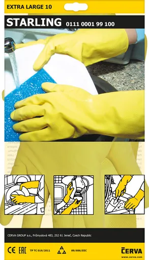 STARLING rukavice latexové - S