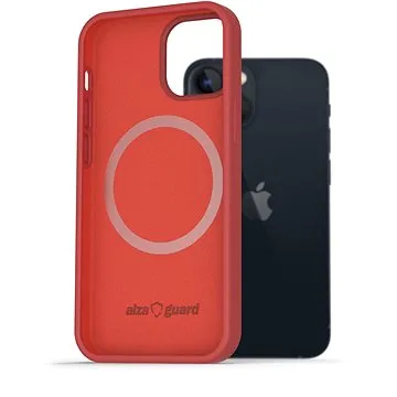 AlzaGuard Magnetic Silicone Case pro iPhone 13 Mini červené (AGD-PCMS0004R)