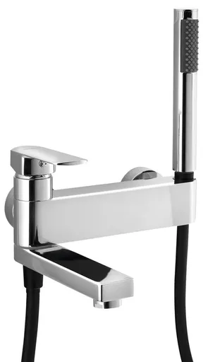 SAPHO MIXONA nástěnná vanová baterie s ruční sprchou, otočné ramínko, chrom MG110