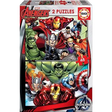 Educa Puzzle Avengers - Sjednocení 2x48 dílků (15932)
