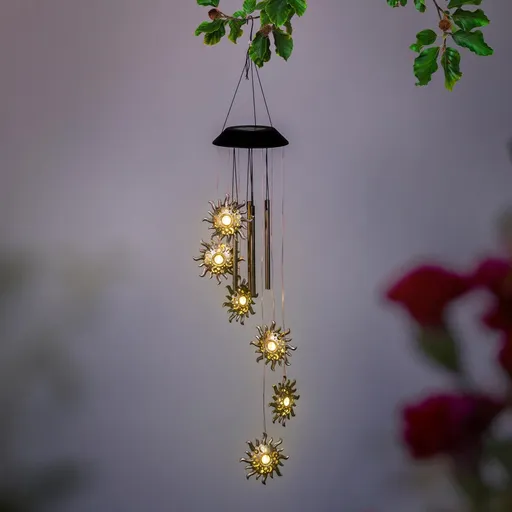 Haushalt international Solární závěsná dekorace Zvonkohra Slunce