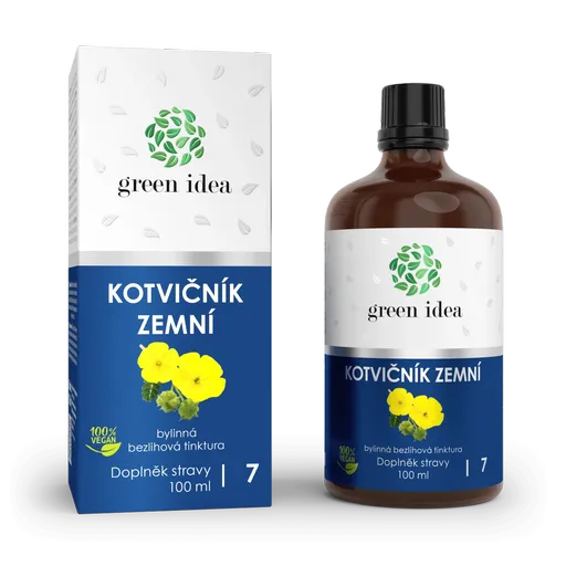 Kotvičník zemní - bezlihová tinktura 100 ml - Green idea