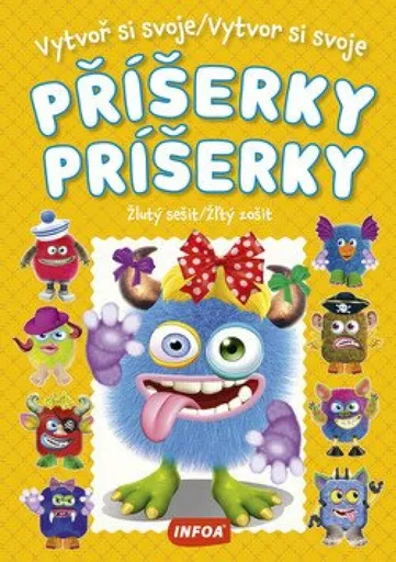 Vytvoř si svoje příšerky - Žlutý sešit / Vytvor si svoje príšerky - Žľtý zošit + samolepky - Yulia Zverkova