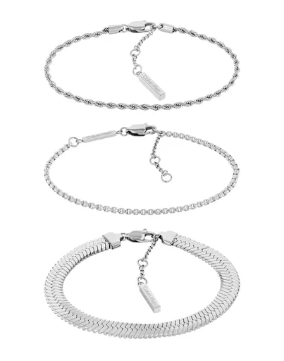 Calvin Klein Souprava ocelových náramků pro ženy Accent 35000625 (3x náramek)