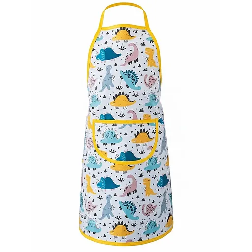 Polášek Dětská bavlněná zástěra s motivem - Dinosaurus