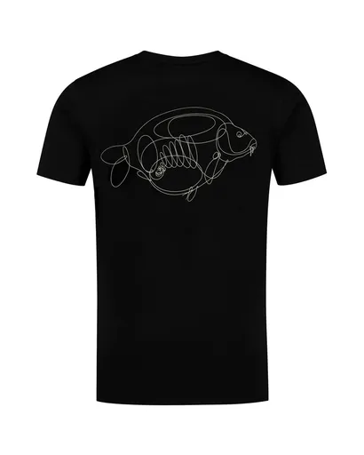 Korda Tričko One Liner Tee Black - XL,Korda Tričko One Liner Tee Black - XL