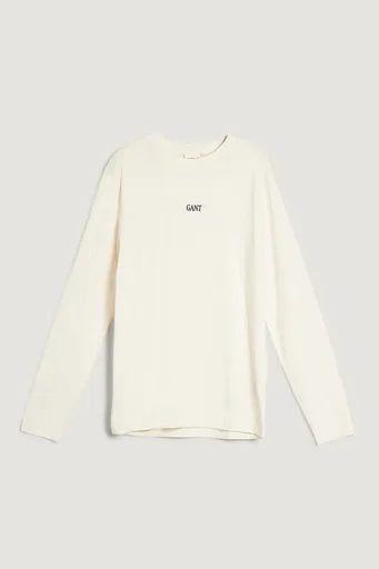 TRIČKO GANT SMALL GRAPHIC LS T-SHIRT CREAM