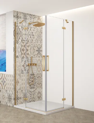 GELCO TRINITY GOLD obdélníkový kout 1000x1200 rohový vstup, čiré sklo, GT2210-12C-G GT2210-12C-G