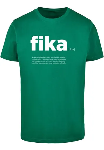 Mr. Tee Fika Definition T-Shirt Round Neck forest green - M
