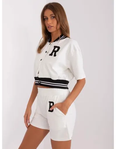 Dámská souprava s krátkou mikinou OACHI ecru