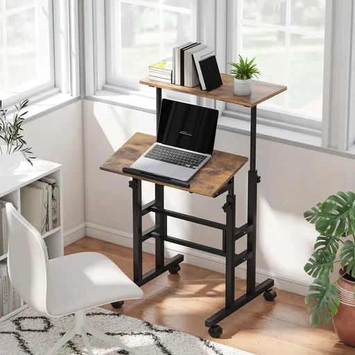 HOMCOM Výškově nastavitelný stůl