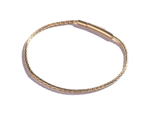 Marc Malone Elegantní pozlacený náramek pro muže MCGB5074G 19 cm